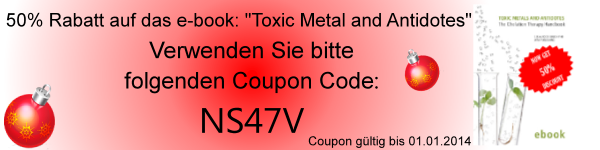 Get 50% on e-book: 'Toxic Metal and Antidotes'